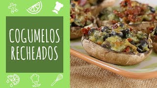 Cogumelos recheados com legumes e pesto  TeleCulinária [upl. by Rosanne]