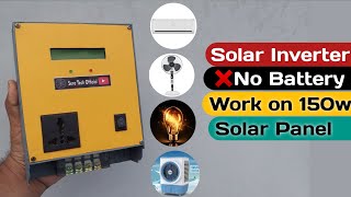 Solar inverter without Battery  mini inverter 12v to 220v  Solar Energy  Ep 03 [upl. by Mailli]