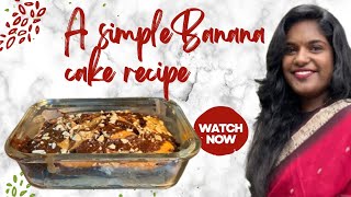 A simple banana cake recipe 🥮 [upl. by Ahsenra]