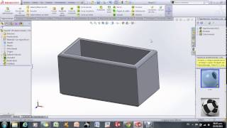 SOLIDWORKS TUTORIAL BASICO 14 VACIADOREDONDEOCHAFLANMATRIZ LINEAL [upl. by Kylstra478]