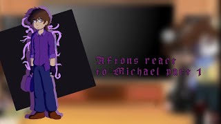 Aftons react to Michael Afton part 1 Short Made by ♡͎K͎a͎z͎u͎♡͎ [upl. by Artair344]