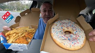 Domino’s Giant Donut  Snack Box With Chicken Nuggets [upl. by Veleda368]