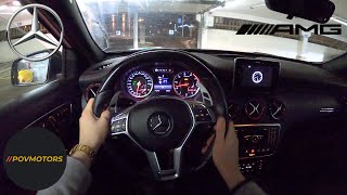 Mercedes AMG A45 RENNtech 2015 POV Night Test Drive [upl. by Kiele]