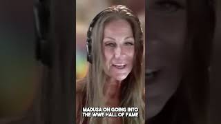 Why Madusa was quotscared to deathquot at WWE Hall Of Fame ceremony [upl. by Artina]