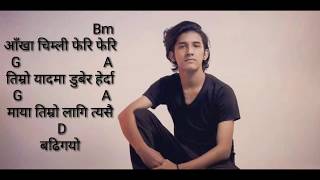 Swoopna Suman  Kurera Baschu  Lyrics with Guitar Chords [upl. by Htomit]