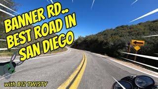 BEST Motorcycle Ride in San Diego Banner Grade Rd [upl. by Snebur923]