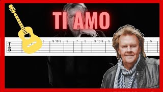 TI AMO  Howard Carpendale I Easy Guitar TabTutorial [upl. by Yntirb]