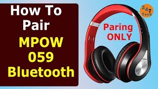 How to pair Mpow 059 Bluetooth headphone [upl. by Dermot]