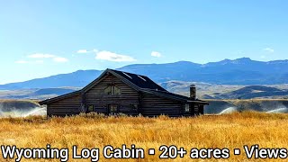 Wyoming Farms For Sale  Log Cabins For Sale  20 acres  2bd  2ba  Wyoming Land For Sale [upl. by Eilasor574]