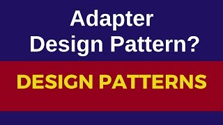 Adapter design pattern with real time exampleAdapter pattern [upl. by Ys]