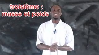 Poids et masse  PhysiqueChimie  3e  SUCCESS SCHOOL [upl. by Adran]