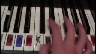 Easy Piano Tutorial to Bellas Lullaby with Labeled Keys [upl. by Erlewine]