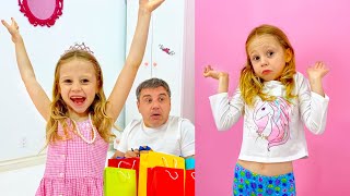 Nastya and dad are going to buy new outfits [upl. by Larianna]