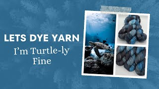 Lets Make Hand Dyed Yarn  Im Turtlely Fine [upl. by Ahsieker566]