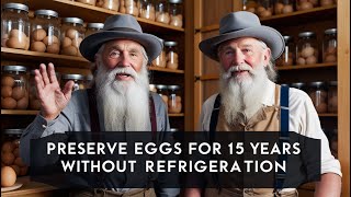 How Amish Preserve EGGS For 15 Years Without Refrigeration  Amish Insights [upl. by Nylissej173]