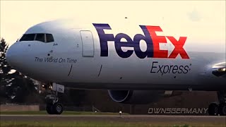 FedEx Boeing 767300F Super Test Flight w Go Around Landing  KPAE Paine Field [upl. by Stempson644]