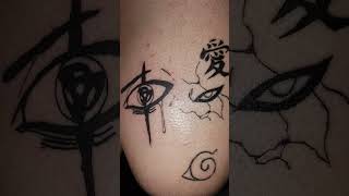 gaara sharingan mangekyou mangekyousharingan kakashihatake narutoshippuden tattoo [upl. by Ha29]