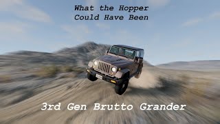 Offroading a V8 Jeep  3rd Gen Brutto Grander POV Drive BeamNG VR [upl. by Sirronal]