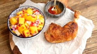 Grillet kylling med mangosalsa [upl. by Nuri445]