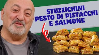 Stuzzichini pesto di pistacchi e salmone [upl. by Mountford146]