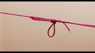 Easy Truckers Hitch For Ridgelines  Slip Knot Method [upl. by Koenig682]