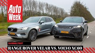 Range Rover Velar vs Volvo XC60  AutoWeek Dubbeltest  English subtitles [upl. by Duj]