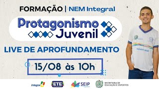 Live de Aprofundamento Protagonismo Juvenil [upl. by Nacnud535]