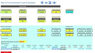 Buy to Let maximum loan calculator Introduction [upl. by Paulette]