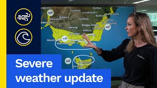 Severe Weather Update Sunday 1 September 2024 Severe weather continues for the southeast [upl. by Naillimxam]