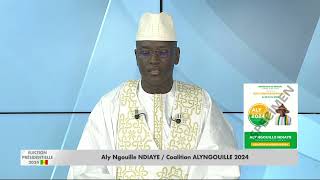 PRÉSIDENTIELLE2024  TEMPS DANTENNE ALY NGOUILLE NDIAYE Coalition ALYNGOUILLE 2024 [upl. by Southard]