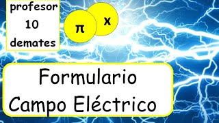 Fórmulas Campo eléctrico parte 1 ley de Coulomb [upl. by Suhcnip]