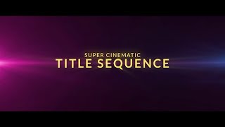 FREE Cinematic Trailer Title Template  After Effects [upl. by Giarg]