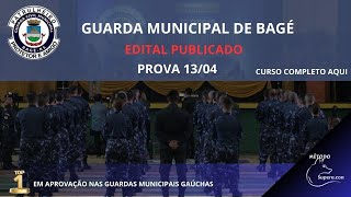 ANÁLISE EDITAL GUARDA MUNICIPAL DE BAGÉ RS [upl. by Hploda409]