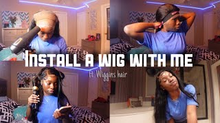 My First Time Installing A 13x4 Hd Lace Frontal Wig very interesting Wiggins Hair [upl. by Lemmuela119]