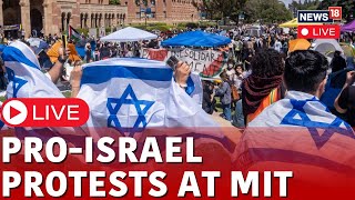 Cambridge University LIVE  ProIsraeli Protesters Gather In MIT Campus  ProIsrael Protest  N18L [upl. by Farika725]