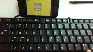 Matias Bluetooth Folding Keyboard with IOSIPod Touch 5th [upl. by Gurney]