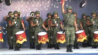 Banda de guerra interpretando el toque quotAtaquequot HD [upl. by Alaunnoif]