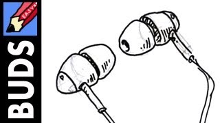 How to draw ear buds real easy [upl. by Dorisa73]