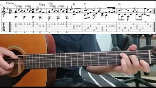 A Thousand Years Christina Perri  Easy Fingerstyle Guitar Playthough Tutorial Lesson With Tabs [upl. by Ednihek]