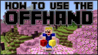 Minecraft Bedrock 121  How To Use The Offhand Slot MobileXboxPS4Windows 10Switch [upl. by Esaele616]