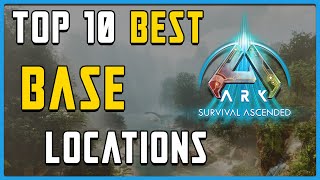 Best Base Locations Ark Survival Ascended The Island [upl. by Ardnahs985]