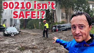 300 mudslides Crush California Mansions [upl. by Demb]