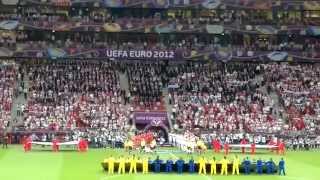 EURO 2012 mecz POLSKA 11 ROSJA  rozpoczęcie meczu [upl. by Enialb600]