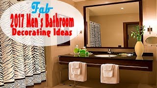 2017 Mens Bathroom Decorating Ideas [upl. by Raychel879]