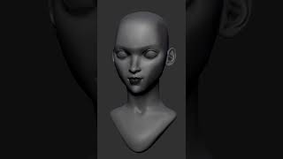 ZBrush Female Head Sculpt  2 Hours in 1 Minute [upl. by Yaffit]