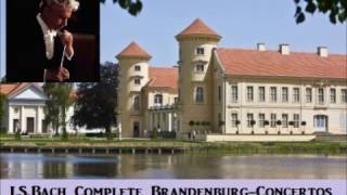 JSBach Complete BrandenburgConcertos  HVKarajan BerlinPO  19645 [upl. by Holmann]