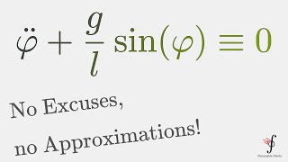 Exact Solution of the Nonlinear Pendulum No Approximations engis gtfo [upl. by Vidda]