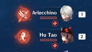 Hu Tao and Arlecchino is the best pyro duo Genshin Impact [upl. by Durante]