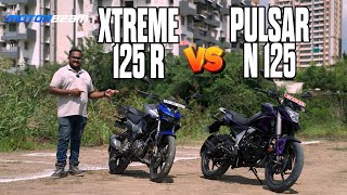 Bajaj Pulsar N 125 vs Hero Xtreme 125 R  Most Stylish 125cc Bike In India  MotorBeam [upl. by Bradman]