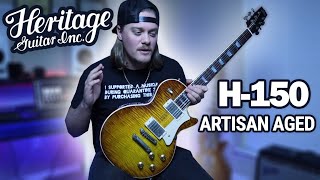 Heritage Guitars Artisan Aged H150 Demo amp Review  Dirty Lemon Burst [upl. by Norga826]